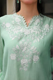 Reema Ahsan - Alyna - Cotton, Lawn with Organza Dupatta - Mint Green - 3 Piece