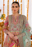 Reema Ahsan - Amal - Shamoos silk & Net - Multi & Green - 3 Piece