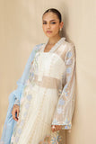 Sania Maskatiya - Amyna - Organza , Charmeuse , Khaddi Silk , Organza - Lilac, Peach and Powder Blue - 3 Piece