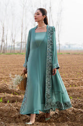 Natasha Kamal - Gorgette Chiffon Ania Suit For Women - Green - 3 Piece