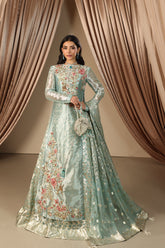 Musferah Saad - Aqua Princess - Ice Blue - Tissue & Organza - 2 Piece