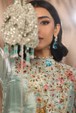 Musferah Saad - Aqua Princess - Ice Blue - Tissue & Organza - 2 Piece