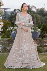 Reema Ahsan - Aramis - Net & Silk - Skin - 3 Piece
