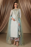 Musferah Saad - Ariana - Ice Blue - Tissue Silk & Organza - 3 Piece