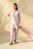 Sania Maskatiya - Arlen - Khaddi Corduroy , Organza , RawSilk - Lilac - 3 Piece