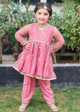 Modest - Net Embroidered Suit For Girl - 3 Piece