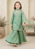 Modest Cotton Lawn Embroidered Sharara Green 3 Piece