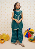 Modest - Girl 3 Piece Cotton Lawn Suit - Green | 9530