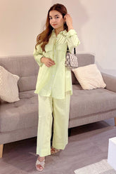 Modest - Aarya - Cotton - Green - 2 Piece