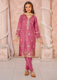 Modest - Maysuri Embroidered Suit For Girl - Maroon - 3 Piece