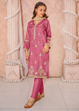 Modest - Maysuri Embroidered Suit For Girl - Maroon - 3 Piece