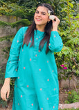 Modest - Saira - Cotton - Green - 2 Piece