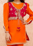 Modest - Toddler Orange Festive Dress | 9035 - Girls 3 Piece Suit - Rawsilk