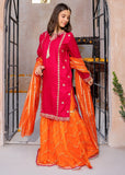 Modest - Rawsilk Gharara For Girl - Pink - 3 Piece