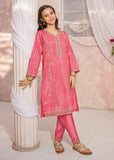 Modest - Maysuri Embroidered Suit For Girl - Pink - 3 Piece
