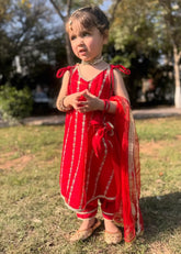 Modest - Net Embroidered Suit For Girl - 3 Piece