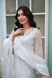 Reema Ahsan - Ayira - Organza & PK Raw Silk - White - 3 Piece