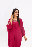 Anayra Amal - Azal Grip Georgette Embroidered Suit For Women - Magenta - 2 Piece