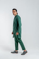 Deepak & Fahad - BAL-M008 - Forest Green - Woven Cotton