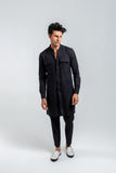 Deepak & Fahad - BAL-M009 - Black - Woven Cotton - 2 Piece