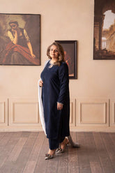 Fozia Khalid - Steal Mist - Steal Grey - Premium Velvet - 3 Piece