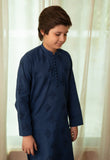 Cheeco Chic - Blended Cotton Kurta Pajama For Boy - Blue - 2 Piece