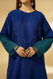 Fozia Khalid - Sapphire Elegance - Silk - Royal Blue - 3 Piece
