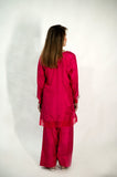 Alifyay - Fucia Pink - Cotton Silk - 3 Piece