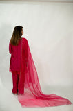 Alifyay - Fucia Pink - Cotton Silk - 3 Piece
