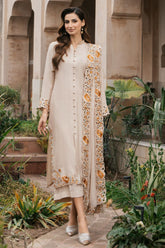 Natasha Kamal - BISQUE - beige - Silk & Chiffon - 3 Piece