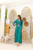 Rubys Couture - Silk Embroidered Kaftan - Neelam - Studio by TCS