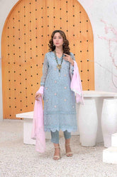 Ruby Couture - Shazmeen - 3 Piece - Organza & Silk - Studio by TCS