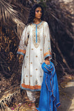 Sanam Chaudhri - Bayda Cotton Net Suit For Women - White - 3 Piece