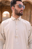 AlifYay - Cotton Kameez Shalwar For Men - Beige - 2 Piece Suit