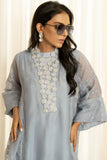 Insia Sohail - Blue Stone - cotton net - 3 Piece