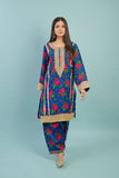 Gul E Noor- Blouche Vol 1 - Blue - Acrylic - 2 Piece