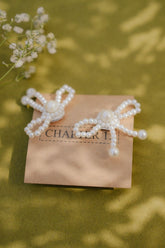 CHAPTER 13 - Bow tie earrings - Off White - 18984