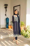 hina khawaja in Natasha Kamal - Britt - navy - Georgette lined with crepe de chin - 3 Piece
