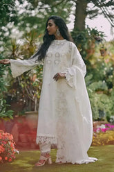 Sanam Chaudhri - CHANDNI KA CHAND - Cotton Silk - 3 Piece