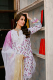 Reema Ahsan - Camellia - Lawn & Organza - Grey - 3 Piece