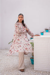 Sadia Aamir - Carnation - Printed - Pure Silk Lawn - 1 Piece