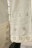 Ayla Studio - 2 pcs solid embroidery - CHANDNI - Ivory White - Wash & Wear