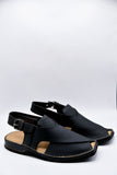 AlifYay Men Charsadda Black Peshawri Chappal AY FW10