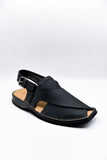 AlifYay Men Charsadda Black Peshawri Chappal AY FW10