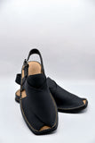 AlifYay Men Charsadda Black Peshawri Chappal AY FW10
