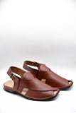 AlifYay Men Charsadda Brown Peshawri Chappal AY FW12