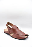 AlifYay Men Charsadda Brown Peshawri Chappal AY FW12