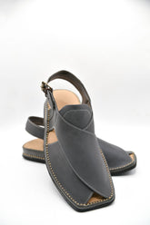 AlifYay Men Charsadda Grey Peshawri Chappal AY FW13