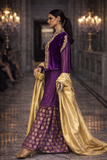 Maheen Khan - Blended Chiffon Amethyst Chiffon Tunic For Women - Purple - 1 Piece