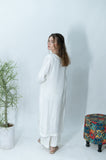Alifyay - White - Cotton Silk - 3 Piece
